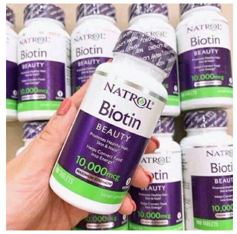 [ CHÍNH HÃNG ] Viên uống mọc tóc Biotin 10000 Mcg Natrol Mỹ Hỗ Trợ Mọc Tóc, Gảm Hiện Tượng Rụng Tóc 100 viên