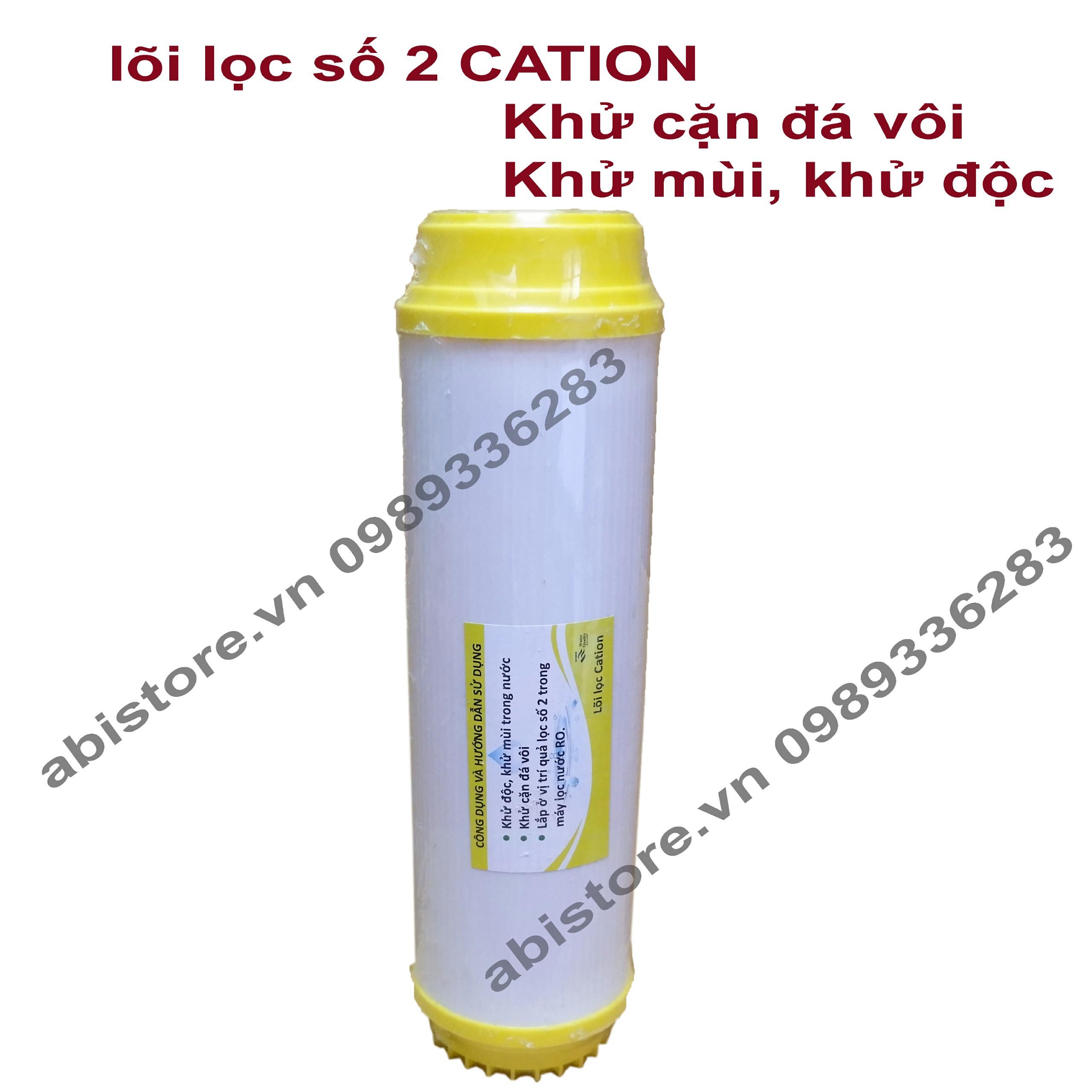 LÕI LỌC NƯỚC CATION SỐ 2 KHỬ ĐÁ VÔI KHỬ MÙI