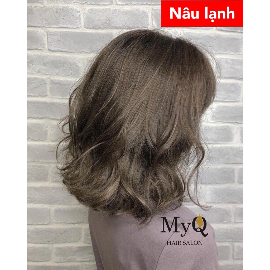 Thuốc nhuộm tóc màu nâu lạnh.