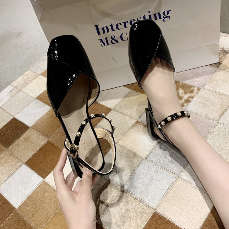 Giày nữ mũi vuông dễ thương- G101
