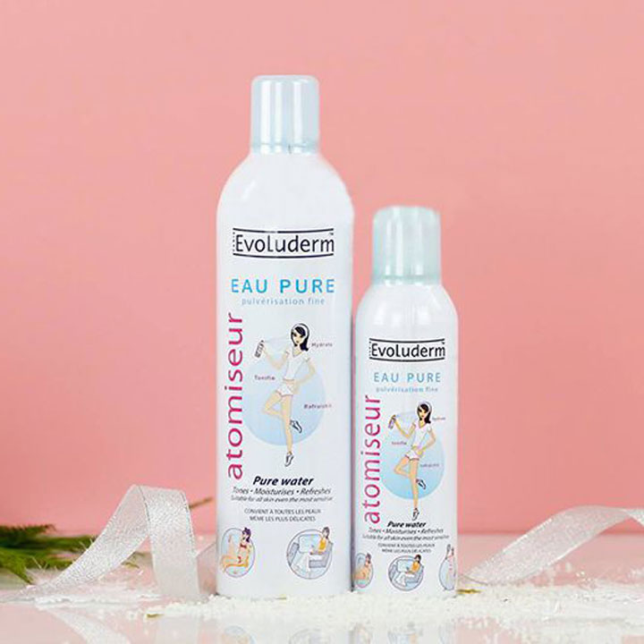 Xịt khoáng cấp ẩm làm dịu da Evoluderm 150-400ml chính hãng