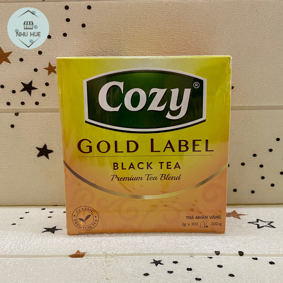 Trà Cozy nhãn vàng (hộp 100 gói x 2g)