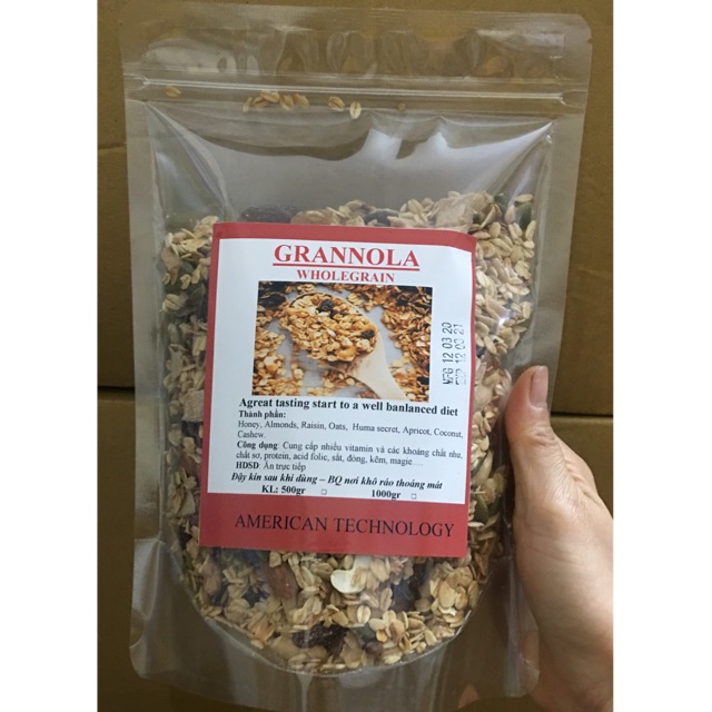 Ngũ Cốc Granola Vị Mật Ong 500G