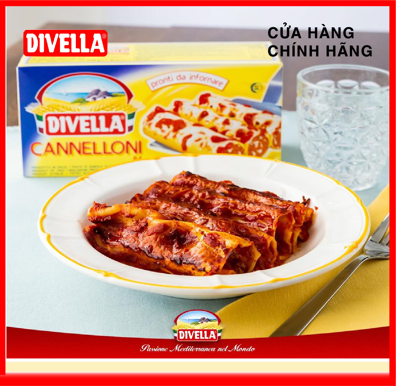 [HOÀN TIỀN MAX 10%][ HÀNG CÔNG TY NHẬP KHẨU ] Mì ống Divella Cannelloni 250gr