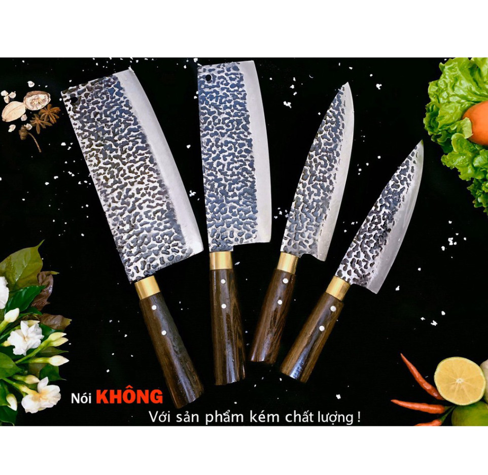 Bộ dao 4 món hàng chuẩn Nhíp ô tô