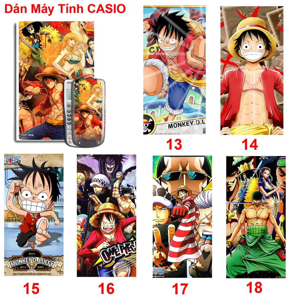 Dán Máy Tính CASIO anime Onepiece ( các nhân vật)