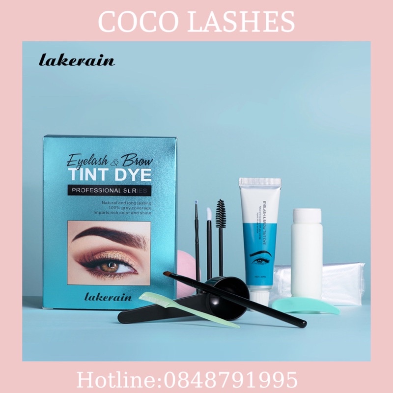 Nhuộm lông mày, phủ đen lông mi cao cấp, hiệu quả CoCo Lashes