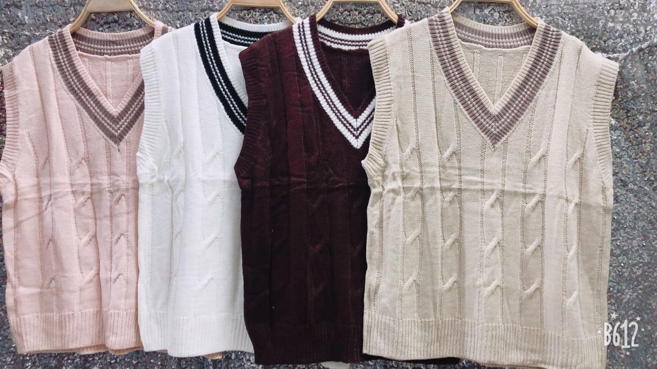 Áo len gile nữ thời trang- kiểu dáng Hàn quốc ( không kèm áo trong )