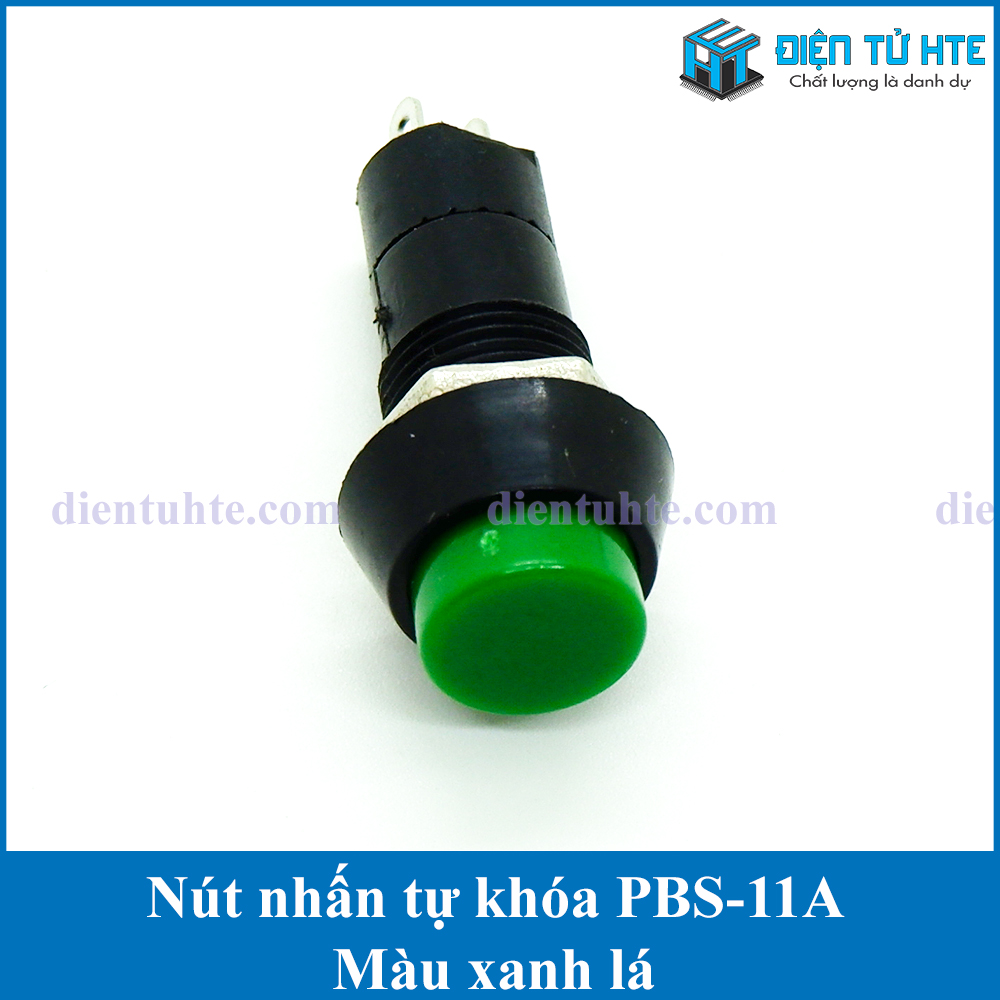 Bộ 4 Nút nhấn tự khóa Self-locking PBS-11A 3A