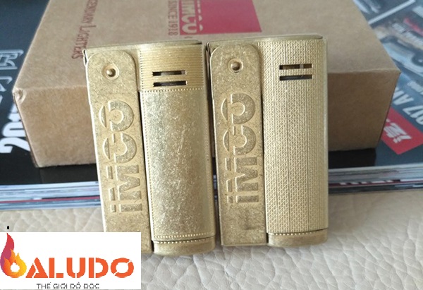 Hộp Quẹt Bật Lửa xăng đá cối kiểu cổ Imco 6800
