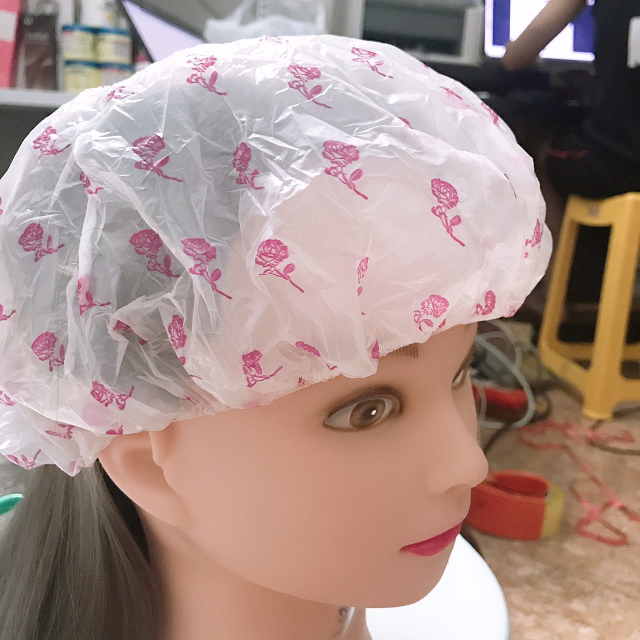 Mũ chùm đầu khi tắm