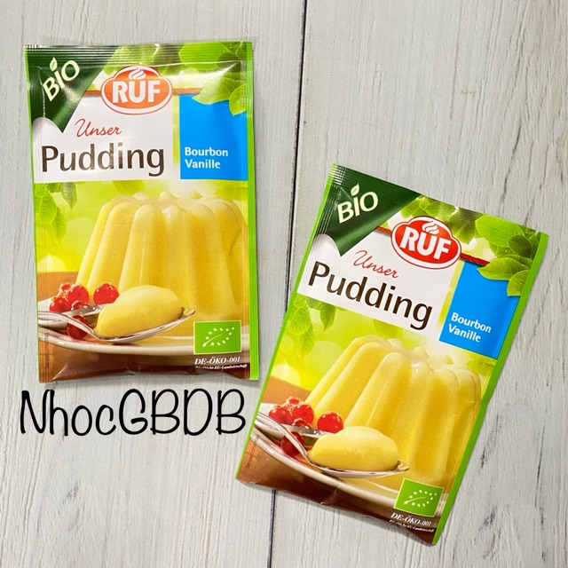 Bột pudding vani hữu cơ Ruf 40g (Đức)