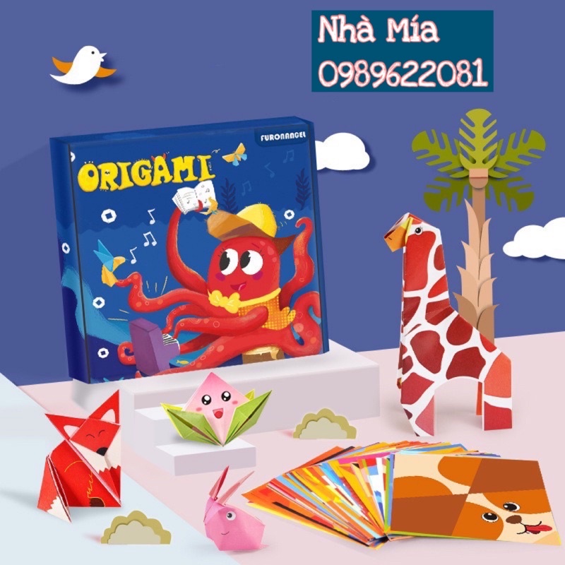 Gấp giấy origami, gấp giấy fun origami thủ công sáng tạo cho bé kèm sách hướng dẫn