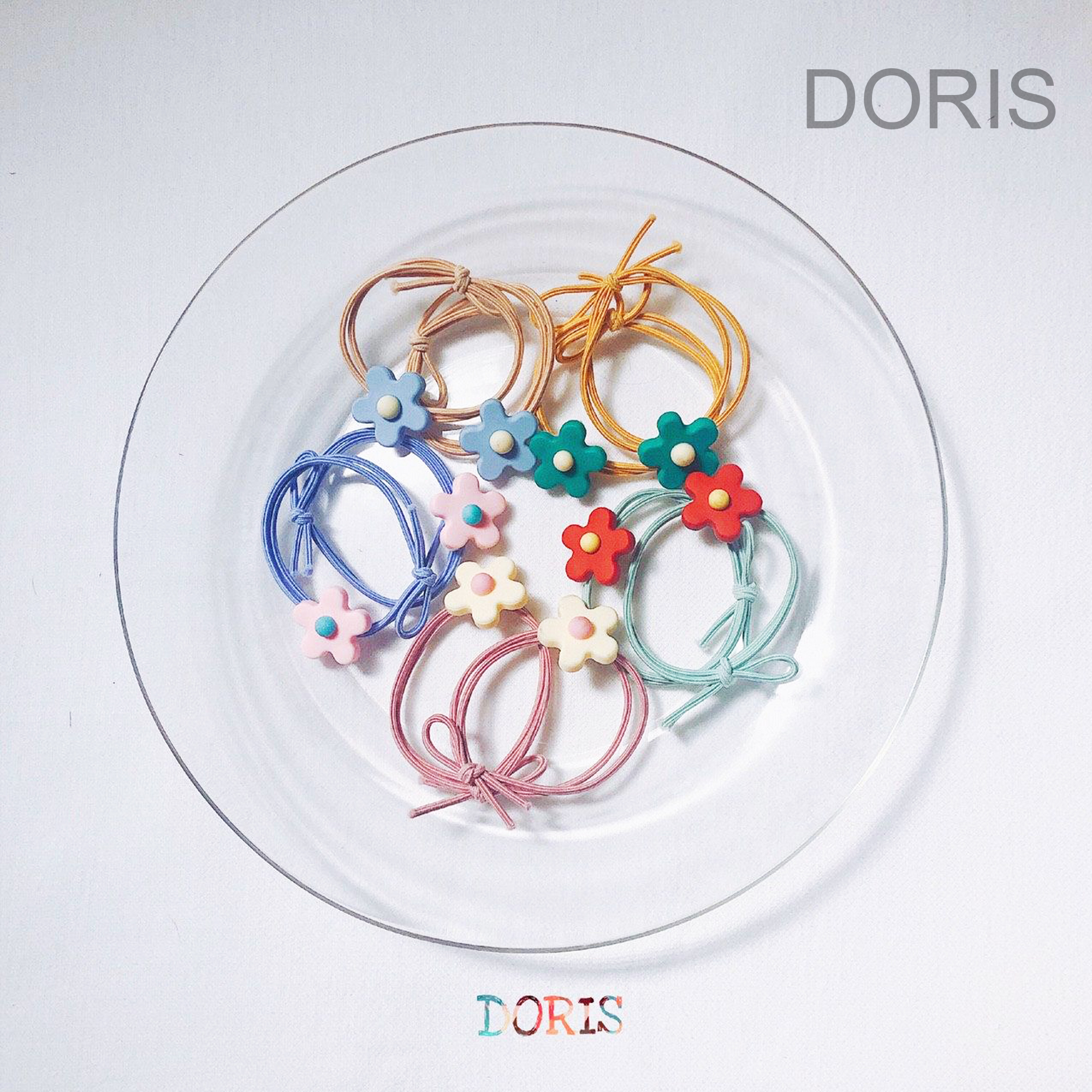 Dây Thun Cột Tóc Hoa 5 Cánh - ẢNH THẬT - DORIS HOUSE