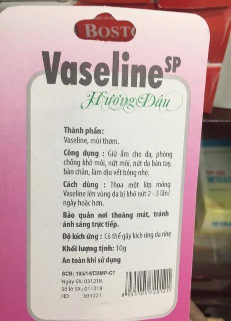 Vaseline Sp Chống Nứt Da Làm Mềm Da