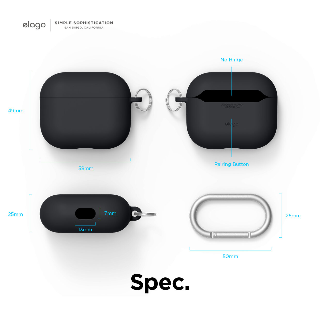 Ốp Elago Liquid Hybrid Airpods 3