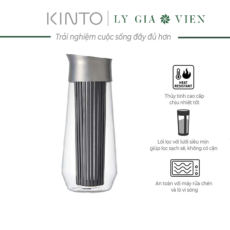 Bình làm cà phê ủ lạnh kinto luce cold brew carafe 1l