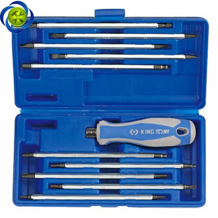 Bộ tua vít hai đầu kingtony 32518mr 10 cây hai đầu