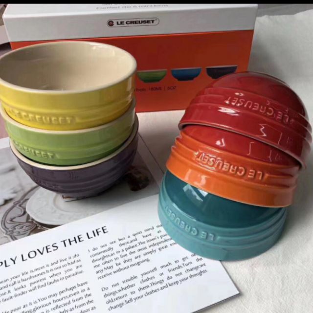 Bộ 6 bát tuyệt đẹp Le Creuset