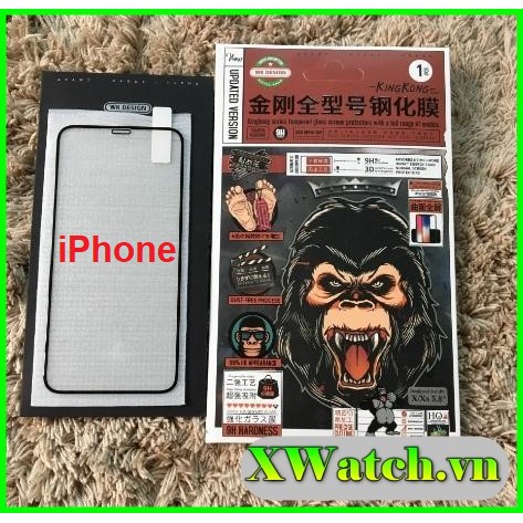 Cường lực kingkong iphone 6-7-8 / 6p- 7p - 8p / x/ xs / xr / xs max / ip 11 / 11 pro / 11 pro max full màn