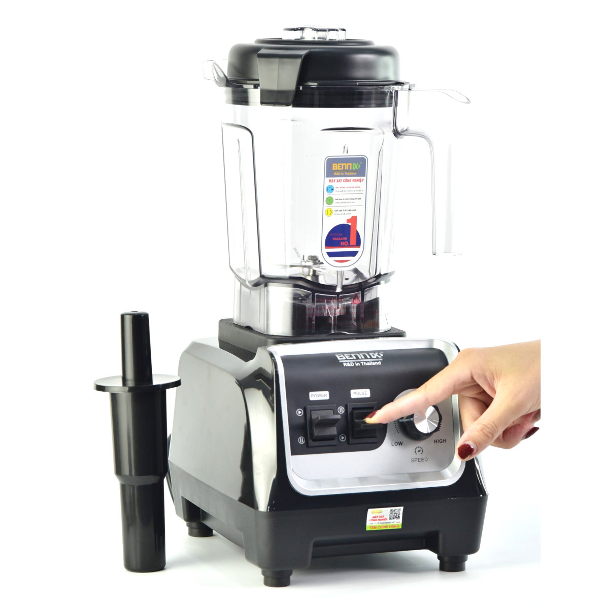 Máy xay công nghiệp Bennix BN-206BL chuyên dụng cho cửa hàng, nhà hàng, công suất 2200W