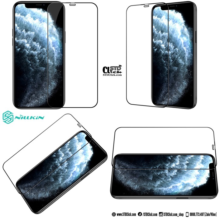 KÍNH CƯỜNG LỰC IPHONE 12 MINI - 12 - 12 PRO - 12 PRO MAX NILLKIN CP+PRO 2.5D CHÍNH HÃNG