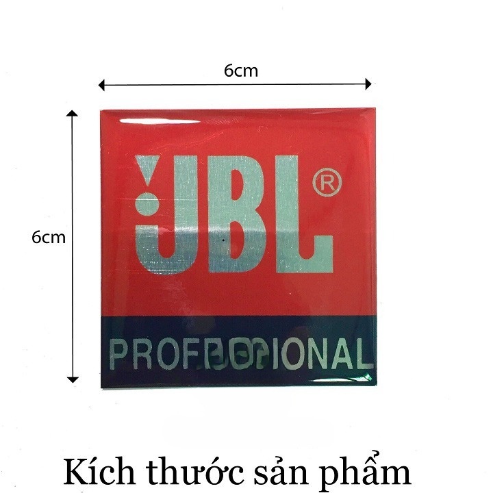 Logo Loa JBL Professional 6x6cm Dán Loa ( giá 1 đôi )