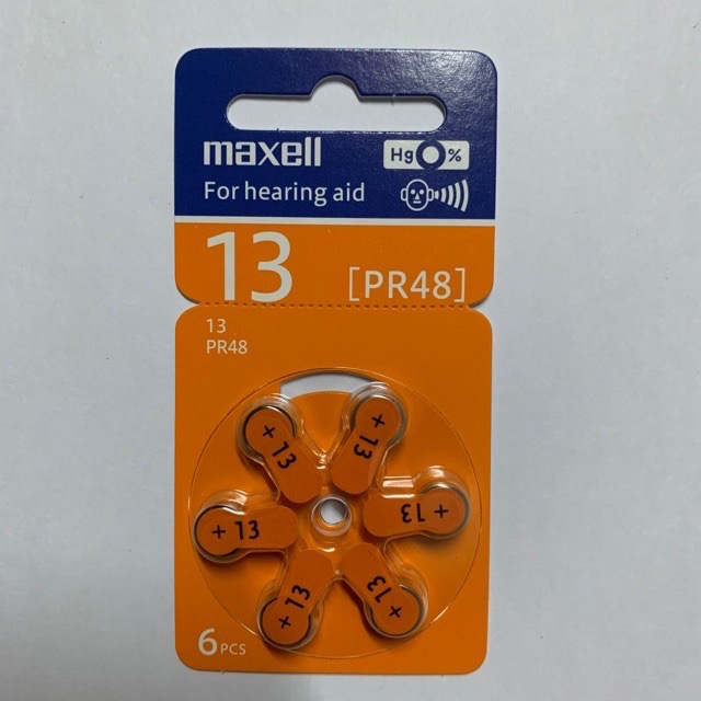 Pin máy trợ thính Sony 13 PR48 vỉ 6 viên