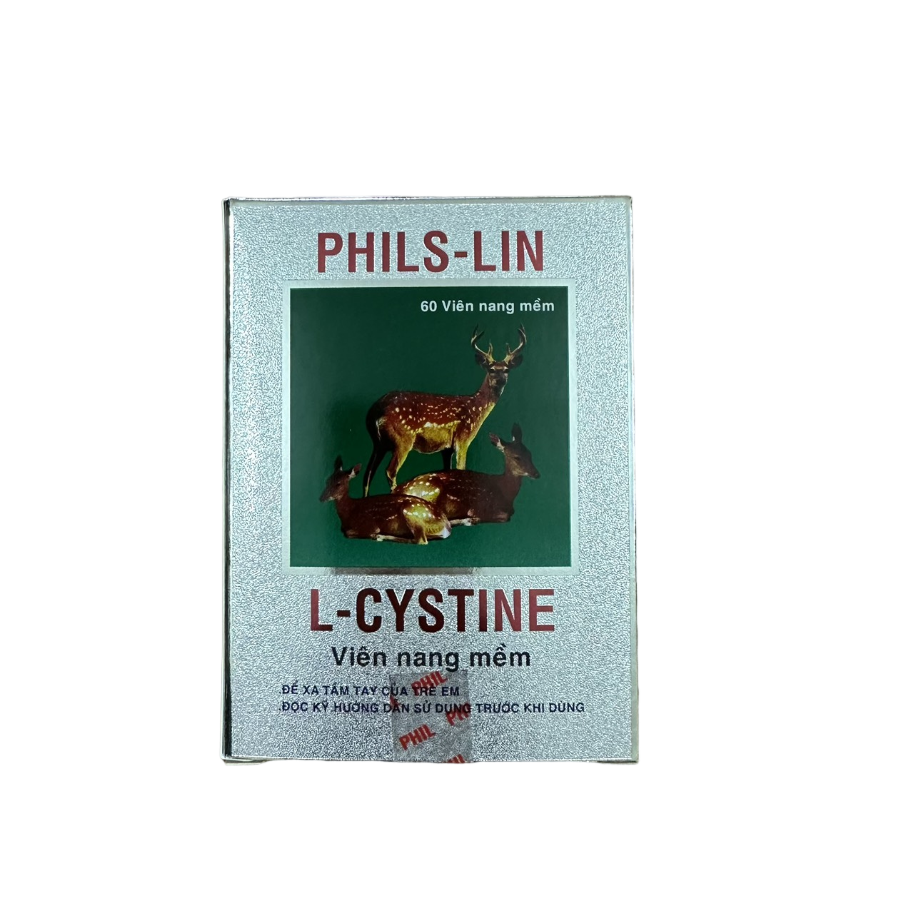 L-cystine phils-lin l-cytine - giảm sạm da, tàn nhang, mề đay, chống lão hóa - hộp 60 viên