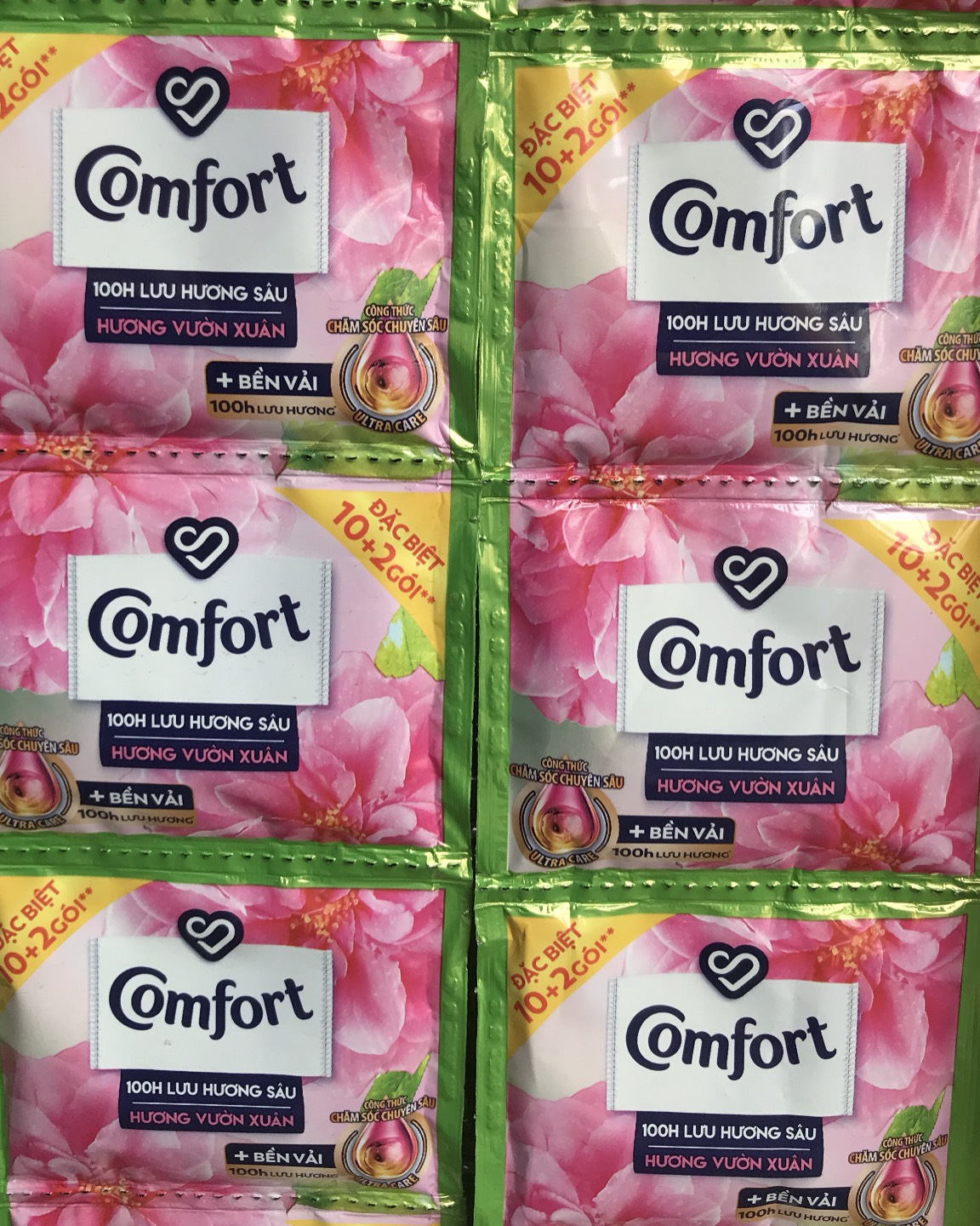 Nước xả Comfor dây 10 gói các mùi