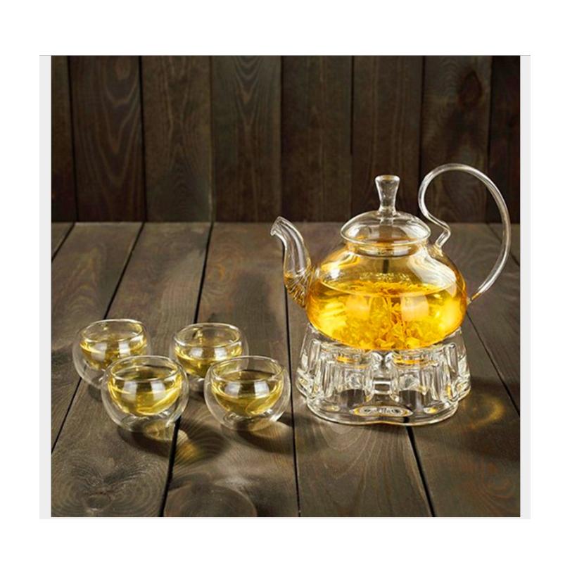 Bộ ấm chén pha trà thủy tinh Zeno SET62