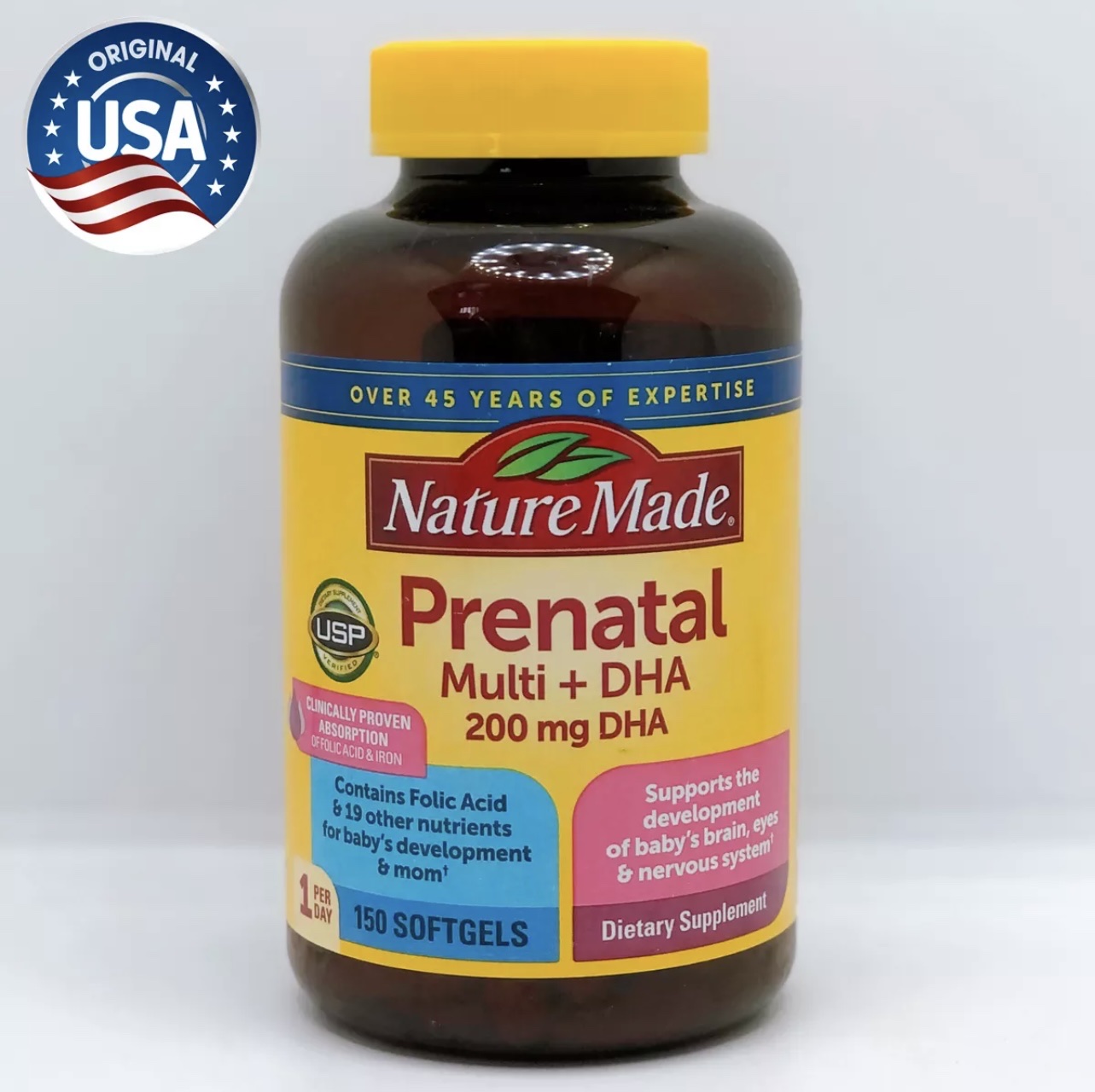 Vitamin Cho Bà Bầu NATURE MADE - Prenatal Multi +DHA