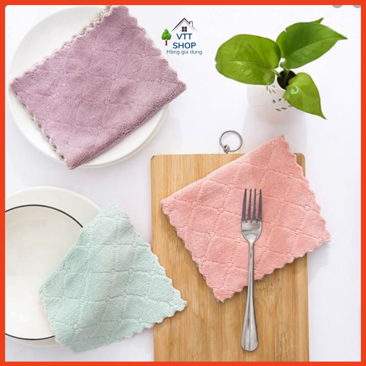 Khăn lau đa năng 2 mặt siêu thấm hút (lau bếp, bát đĩa, ...)