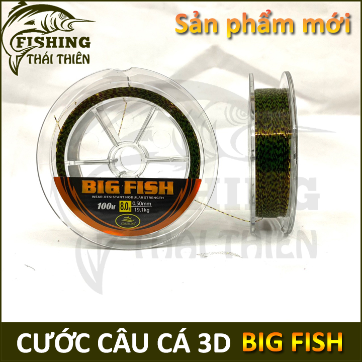 [HCM]Cước câu cá Coastline Big Fish 3D cuộn 100m