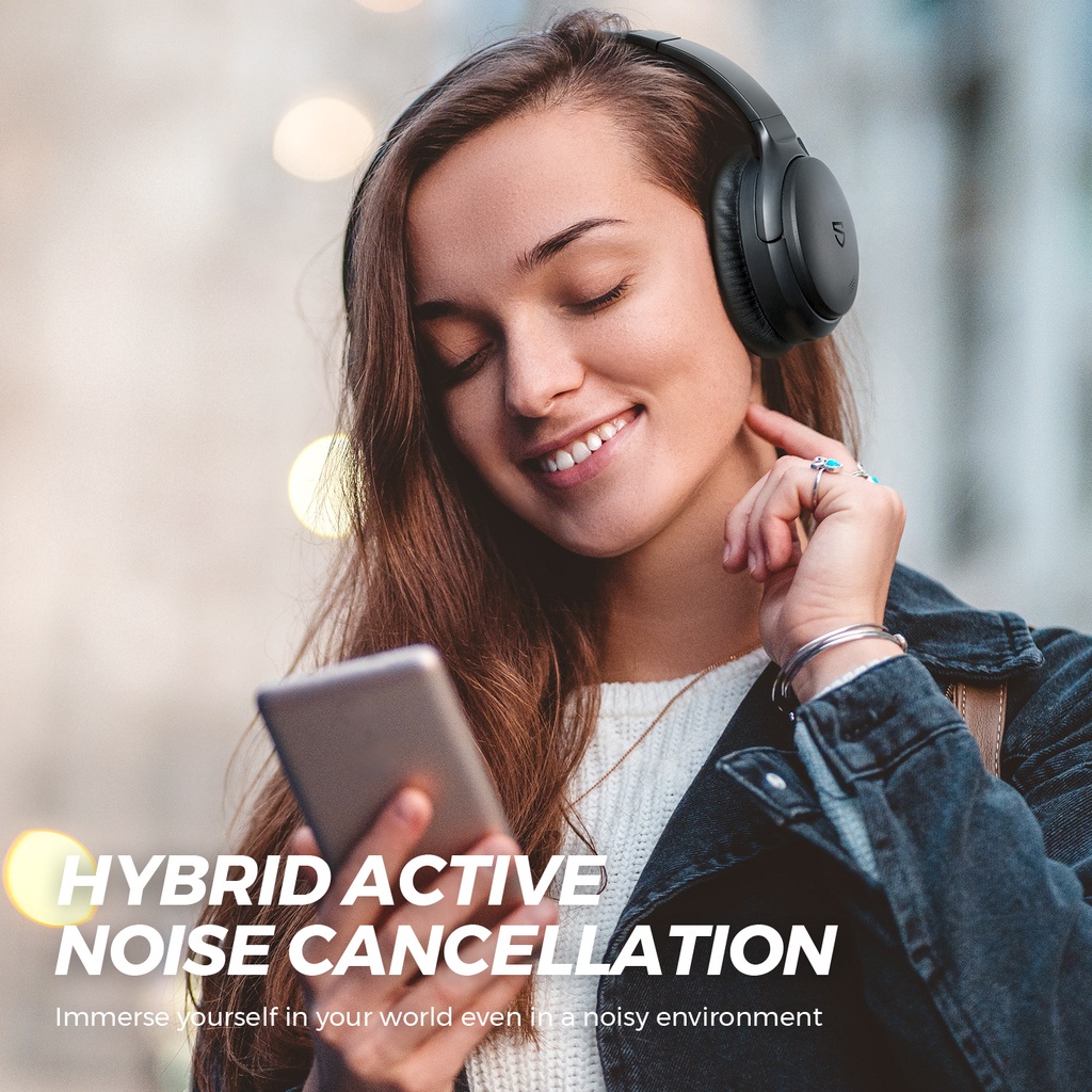 Tai nghe chụp tai Bluetooth SoundPEATS A6 ANC