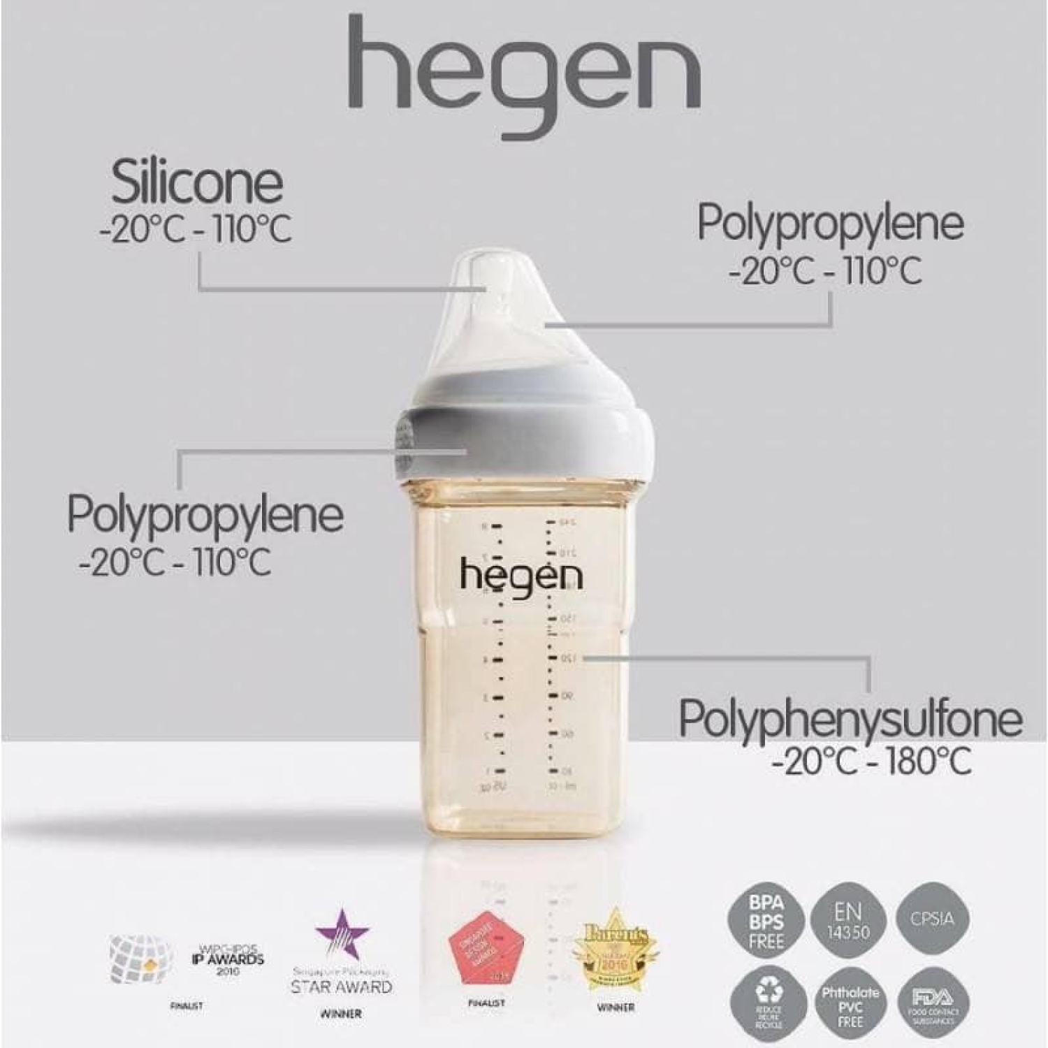 Bình sữa Hegen cao cấp 60ml 150ml 240ml 330ml