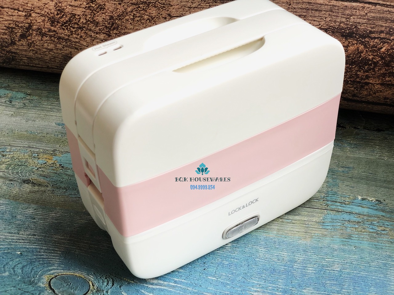 [HCM]Set cơm bộ hộp cơm cắm điện Lock&Lock EJR236WHT