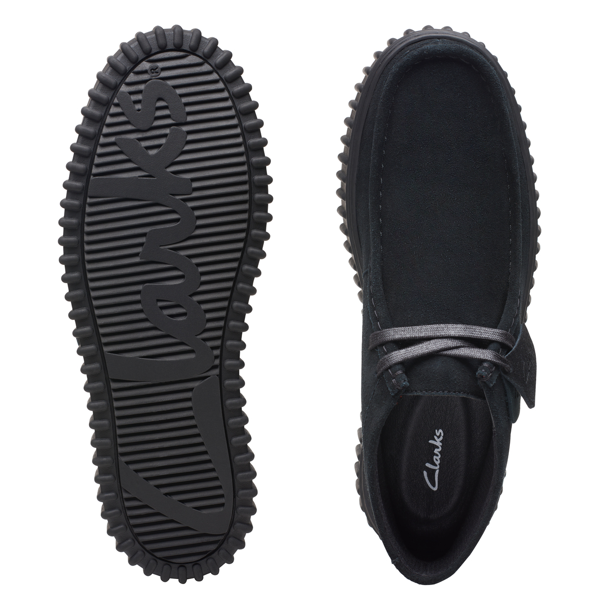 Giày Bốt Da Lộn Nam Clarks - Torhill Hi