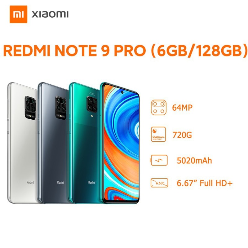 [Trả góp 0%]Điện Thoại Xiaomi Redmi Note 9 Pro 6GB/128GB - Hàng Chính Hãng