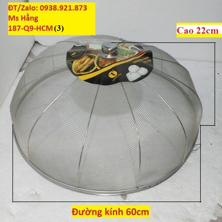 (Q9HCM) - Lồng Bàn Tròn INOX Cao Cấp - Mã: LBĐKP60I -