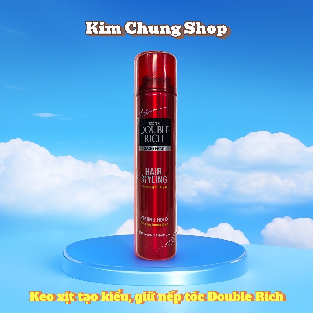 Keo xịt giữ nếp tóc double rich hair spray 170ml