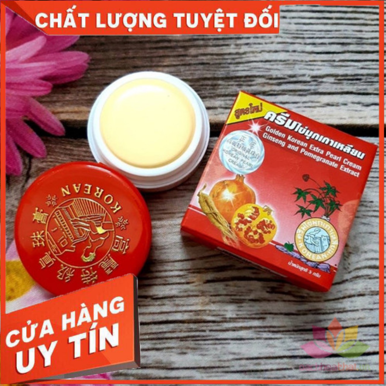Combo 4 Hộp Kem Sâm Lựu Đỏ Thái Lan Trắng Da , Khử Nám , Tàn Nhang Chính Hãng