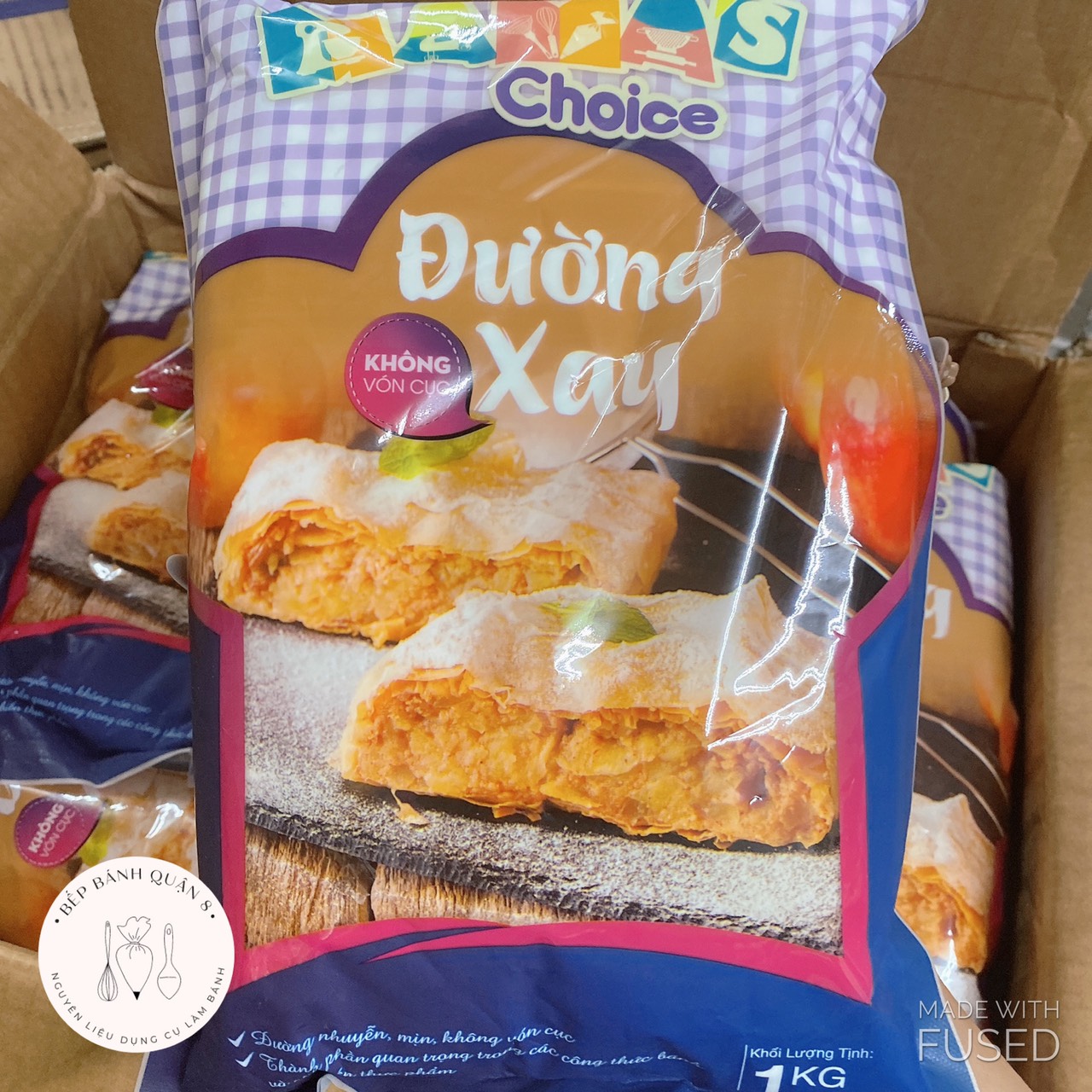 [Freeship + Quà Tặng 10k ]Đường xay đường bột Mama Choice Icing sugar 1kg