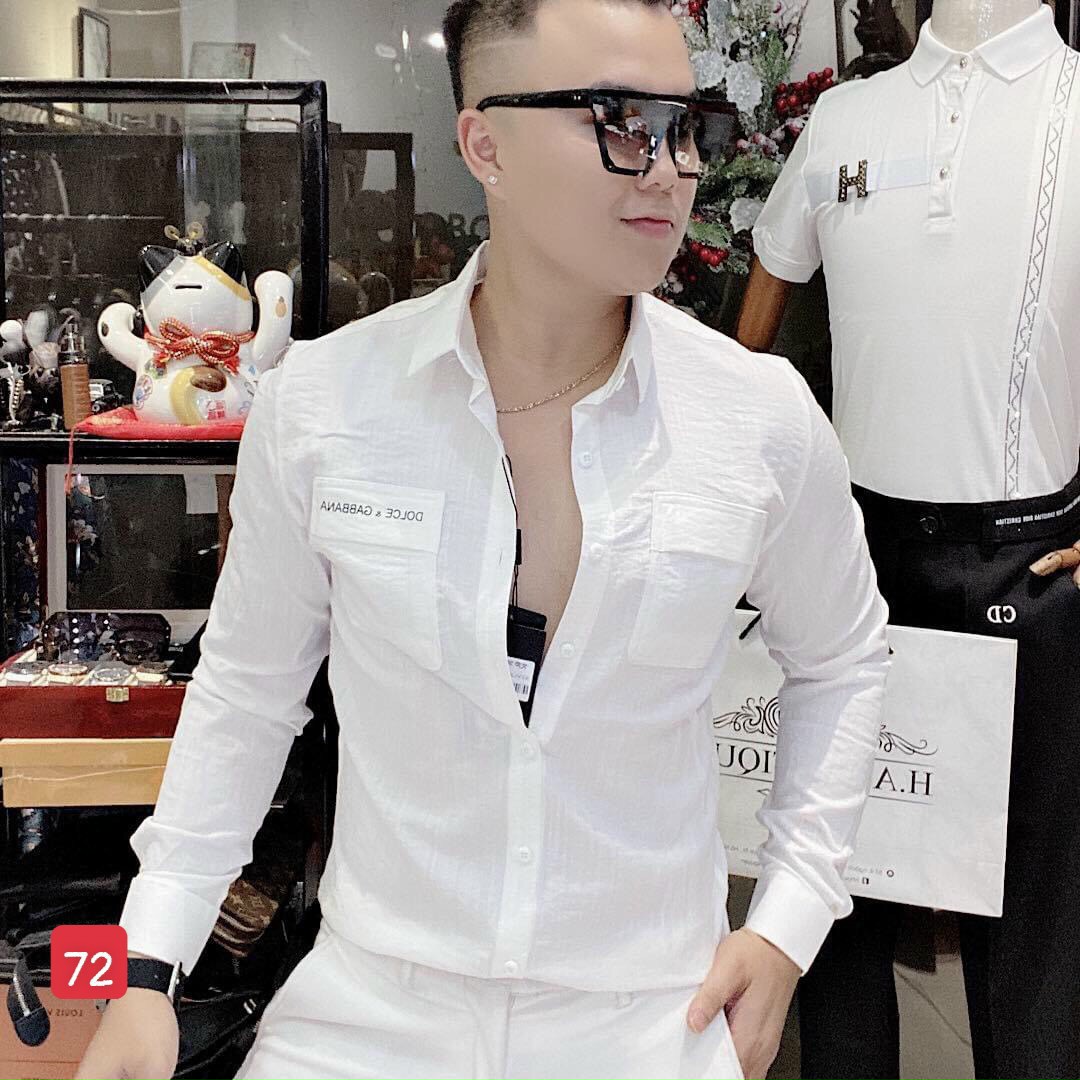 [Hoàn Tiền 15%] Áo sơ mi nam trắng cao cấp-Áo sơ mi nam tay dài hai túi chuẩn form-Chất liệu đũi mềm mịn, không nhăn, không xù, không phai màu, thấm hút mồ hôi tốt- Hình chuẩn shop ( full tem mac) DIỄM NHI SHOP FGYH07