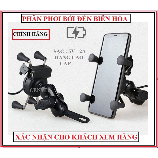 Giá đỡ điện thoại kiêm USB sạc điện thoại