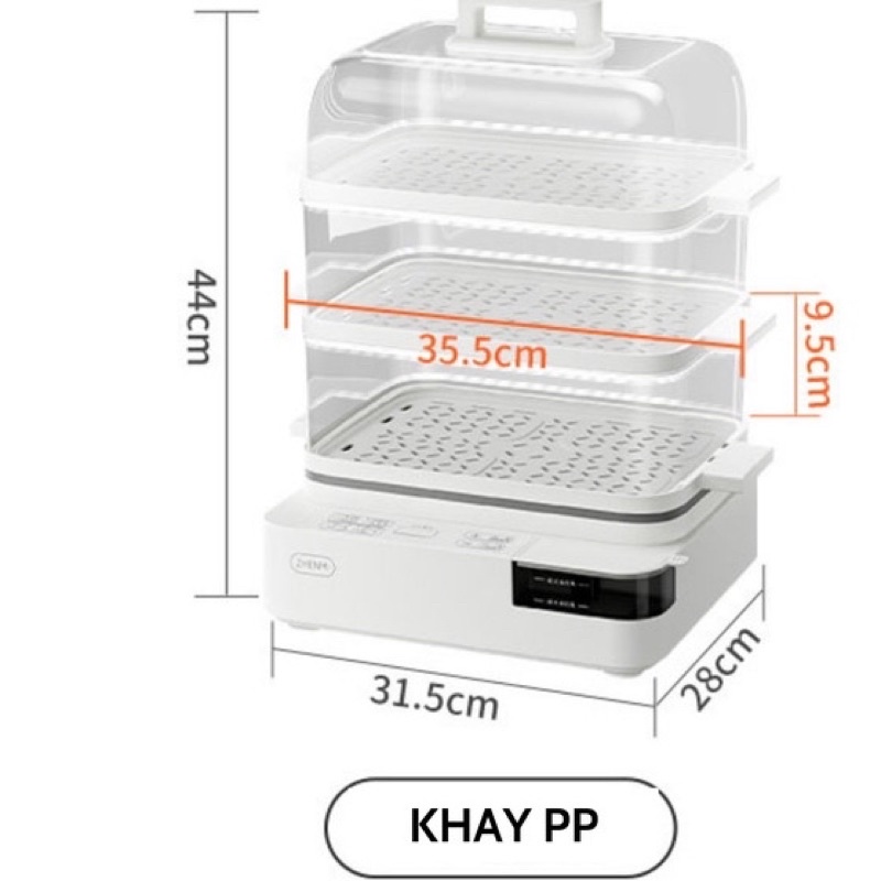 Nồi hấp điện 3 tầng đa năng XIAOMI ZHENMI 20L