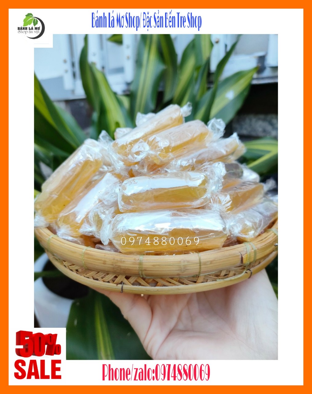 (Freeship) 1kg of Ben Tre Spicy Ginger Candy