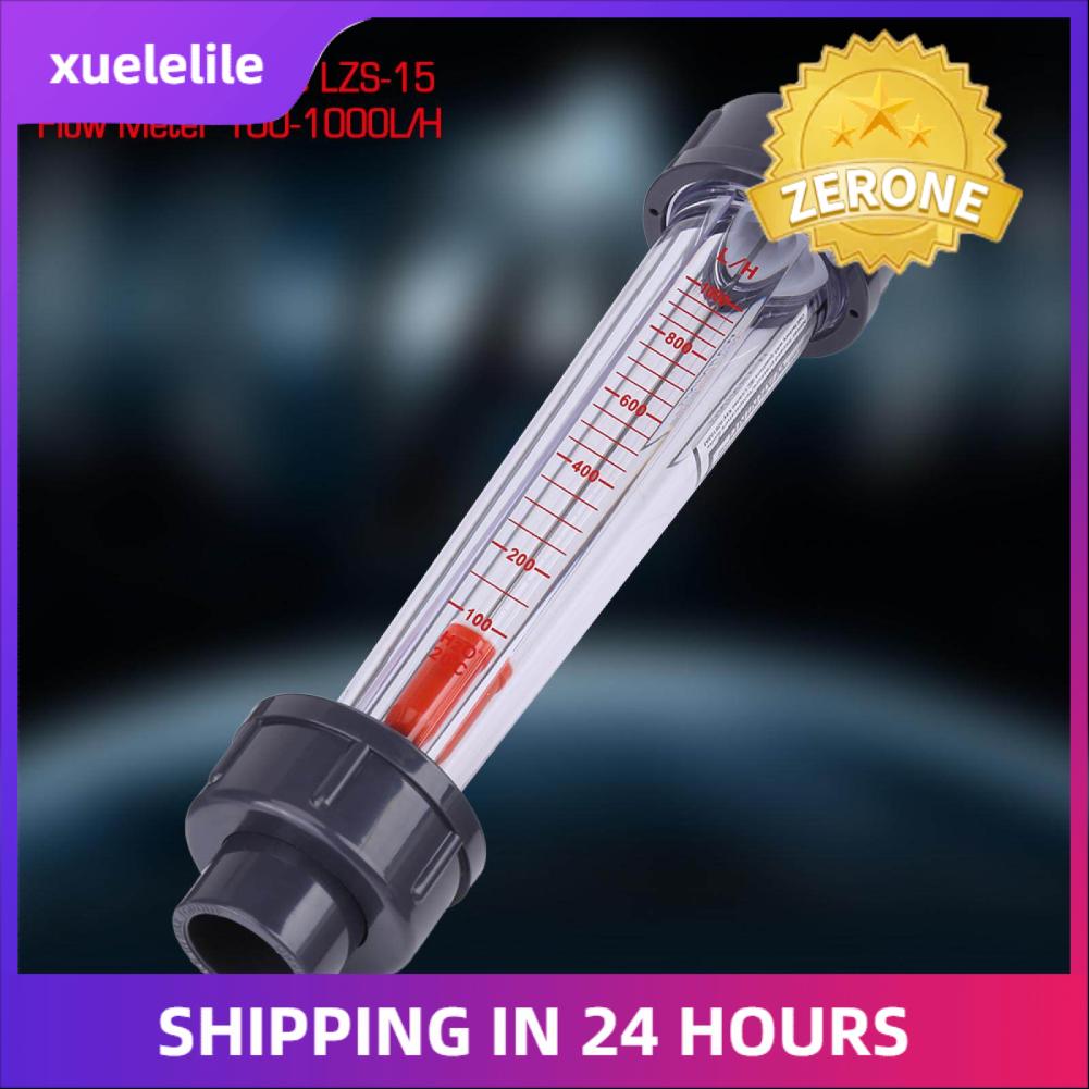 Plastic Tube Type 100-1000L/H Water Flow Meter Flowmeter LZS-15