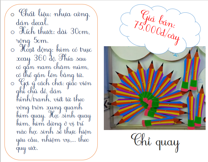 BÚT CHÌ QUAY (Đồ Dùng Dạy Học MIKI)