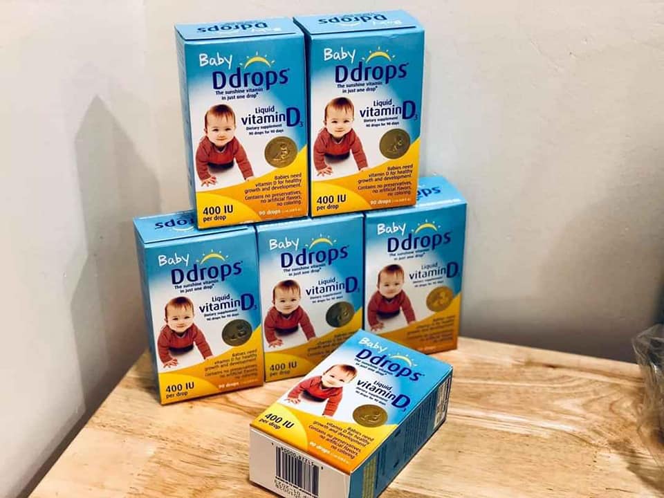 Baby Drops Vitamin D3 Cho Trẻ Sơ Sinh (90 Giọt Của Mỹ)